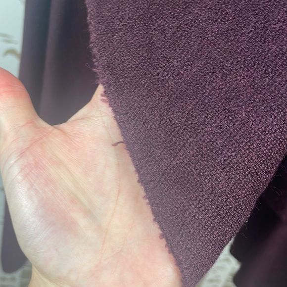 Plum Purple Sweater Knit Circle Vest NEW - Picture 10 of 12